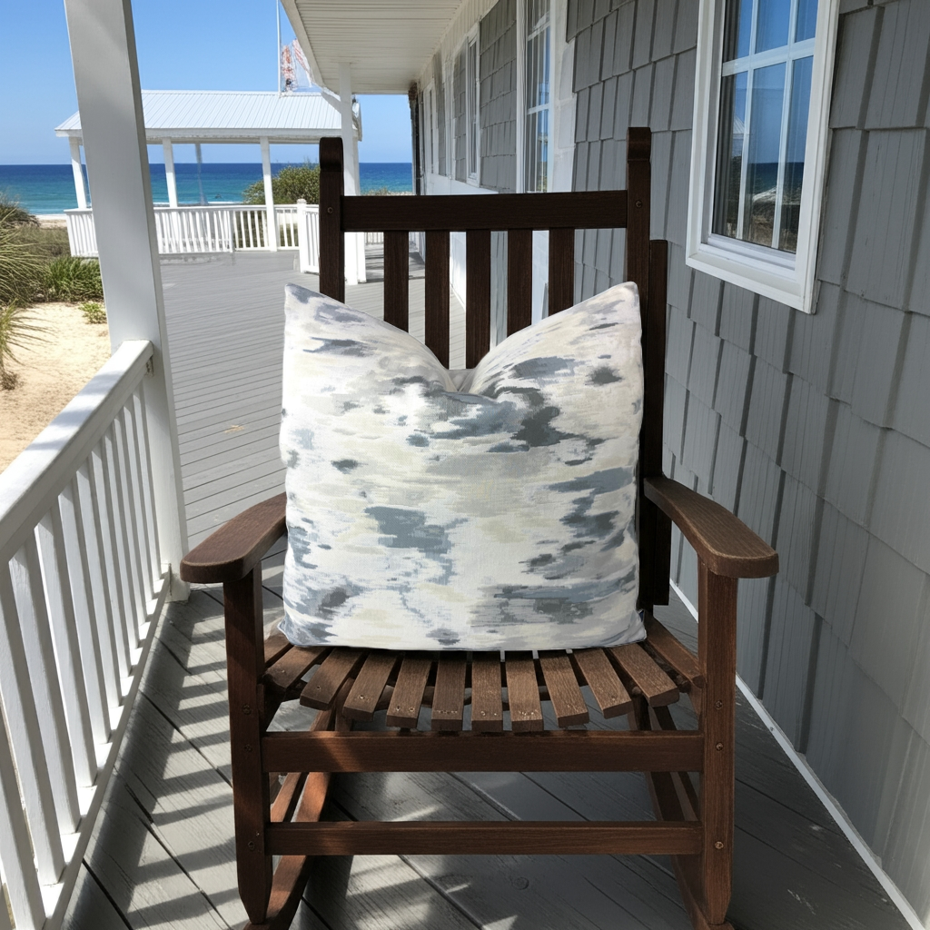 Coastal Impressions Clouds Throw Pillows