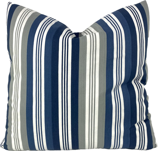 Coastal Impressions Awning Striped Pillow