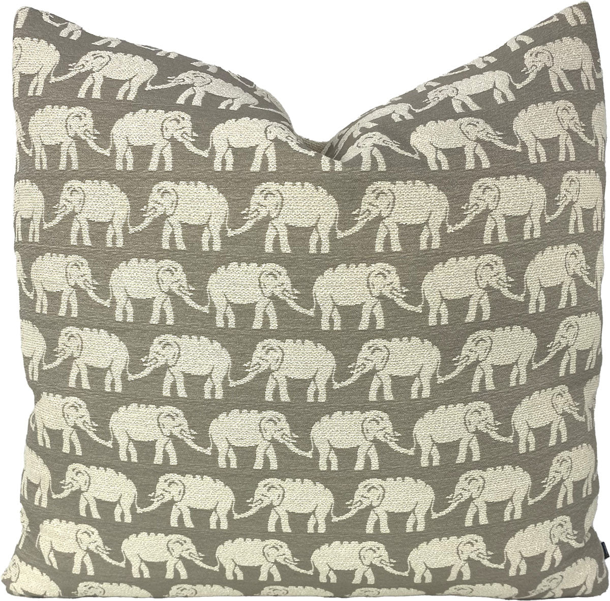 John Robshaw for Duralee Elephants Pillow in Sand