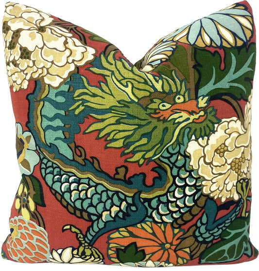 Schumacher Chiang Mai Dragon Pillow