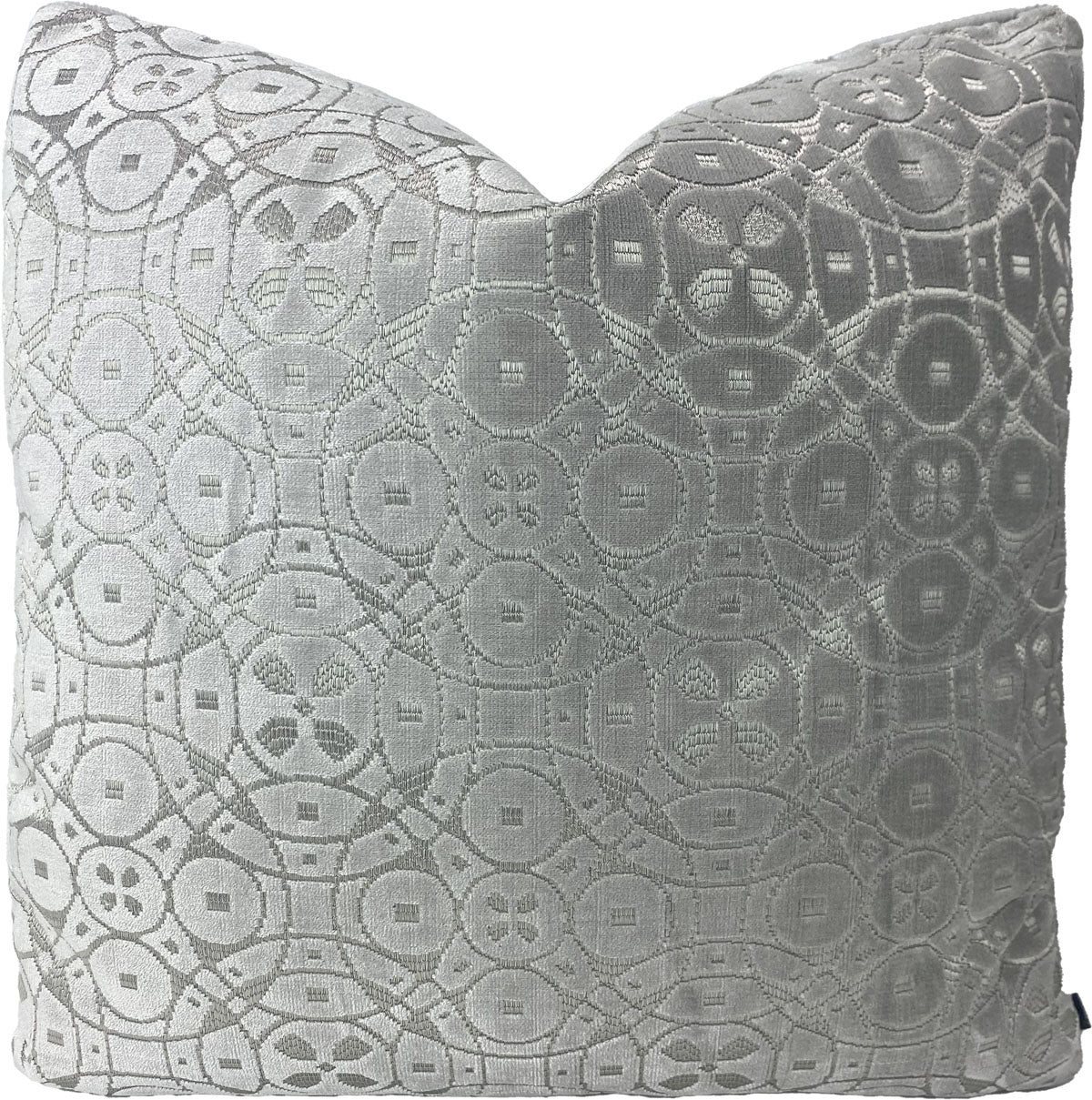 Schumacher Zodiac Throw Pillow in Platinum