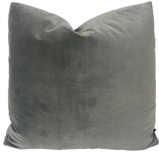 JB Martin Velvet Pillow in Pewter