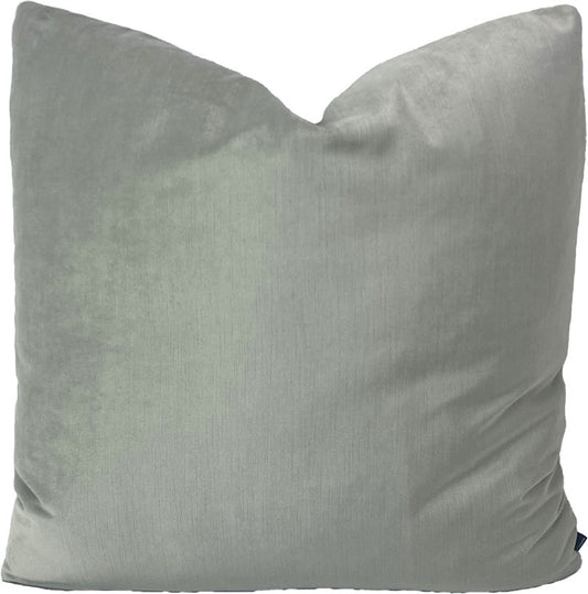 Pale Jade Velvet throw pillows