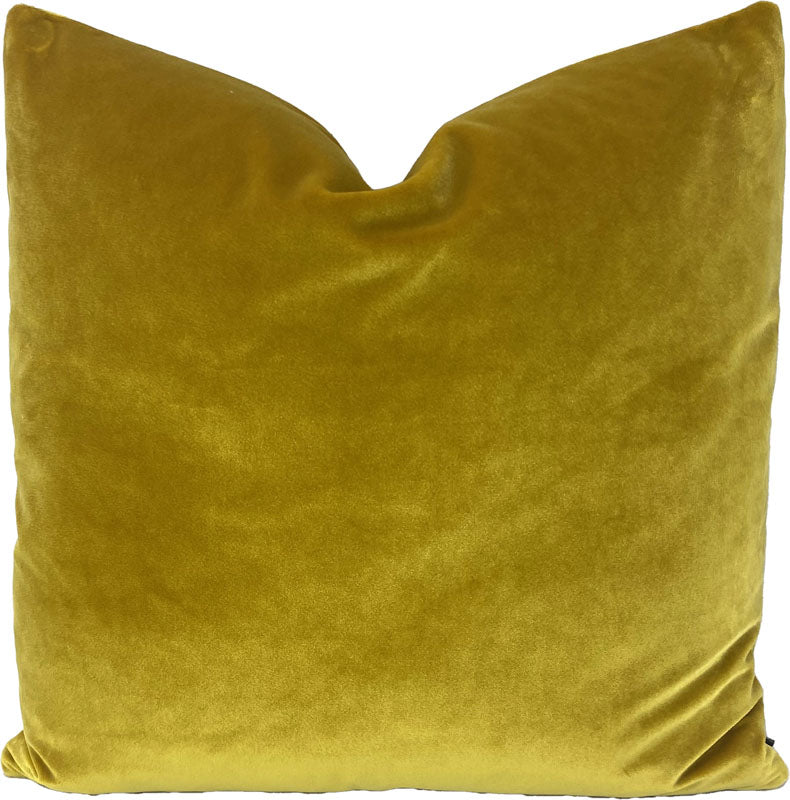 accent pillows in plush gold velvet