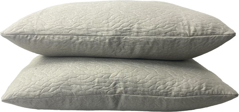 quilted leaf accent pillows