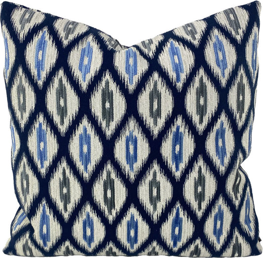 Thibaut Rajah Pillows in Navy