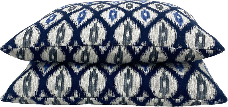 Thibaut Rajah Pillows in Navy