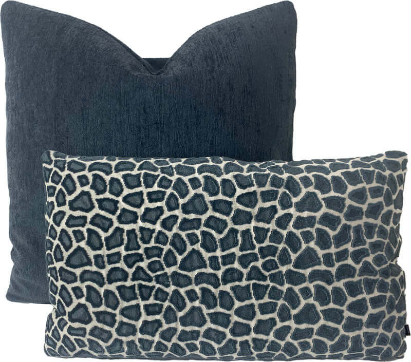throw pillows in Sadie - Midnight and Blue Leopard