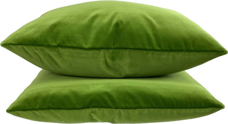 throw pillows in Spring Green Mohair