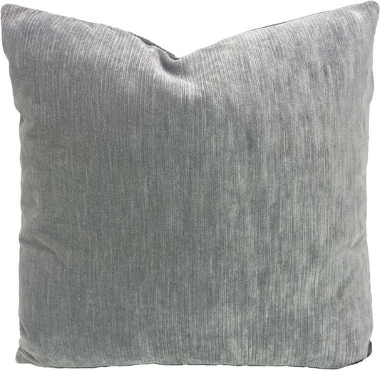 Electra Velvet throw pillows in steel