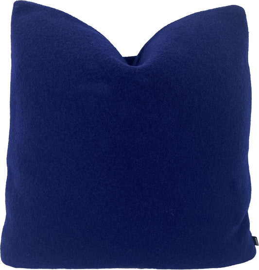 Designer Indigo Bouclé Pillow