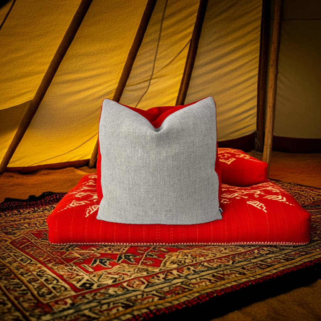 Belgian Linen in Sand Throw Pillows