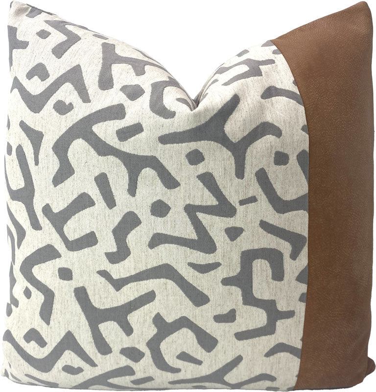 P/Kaufmann Nara & Italian Leather Pillows