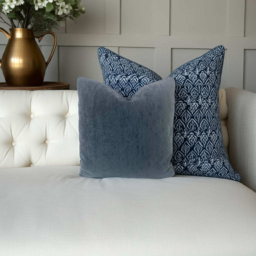 Pollack Sadie Throw Pillows in Midnight