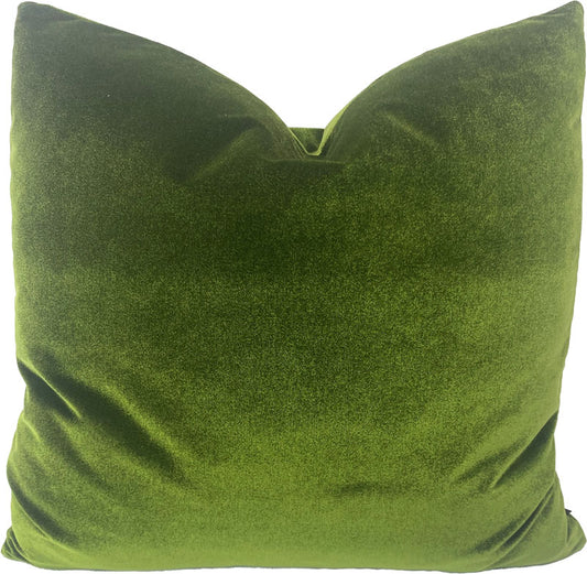 Designer Velvet Pillows in Fern Green
