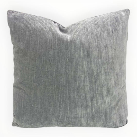 Decortex Electra steel gray velvet throw pillow cover