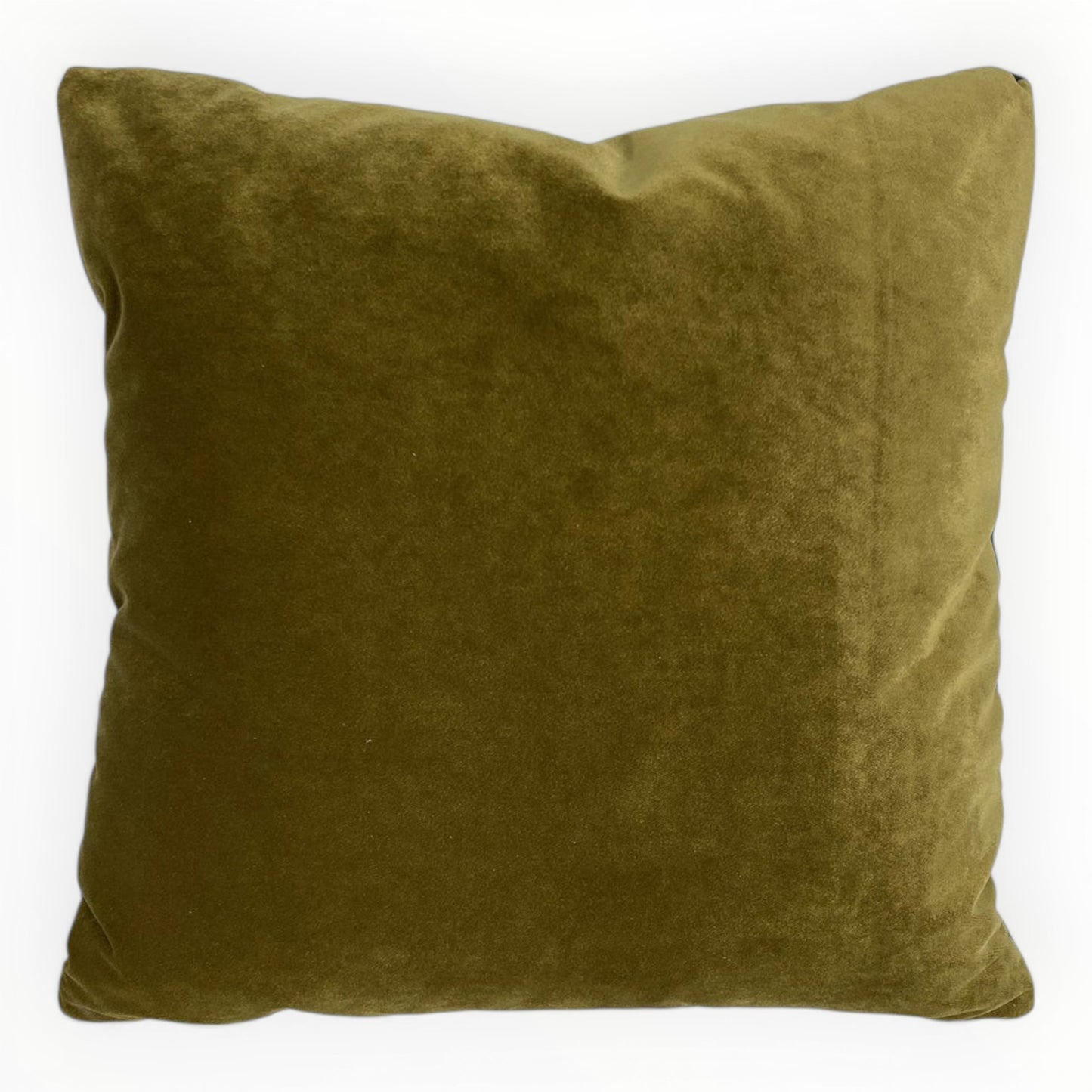 abstract ikat designer accent pillow in green tones