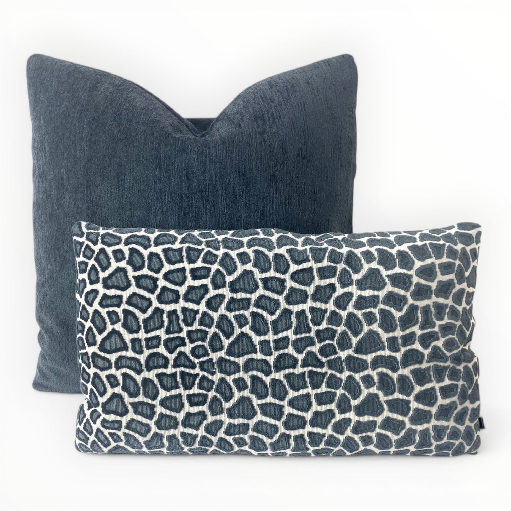 Designer Animal Print paired with JB Martin Mohair in Charcoal