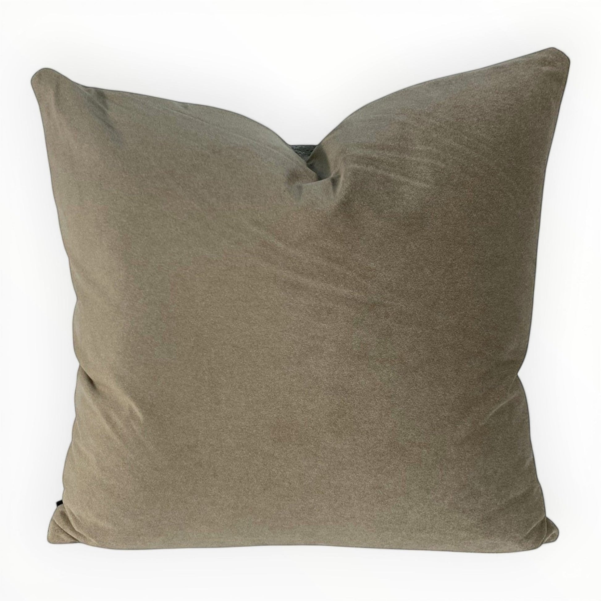 back of Kravet Couture Canyon Land pillow cover in iron