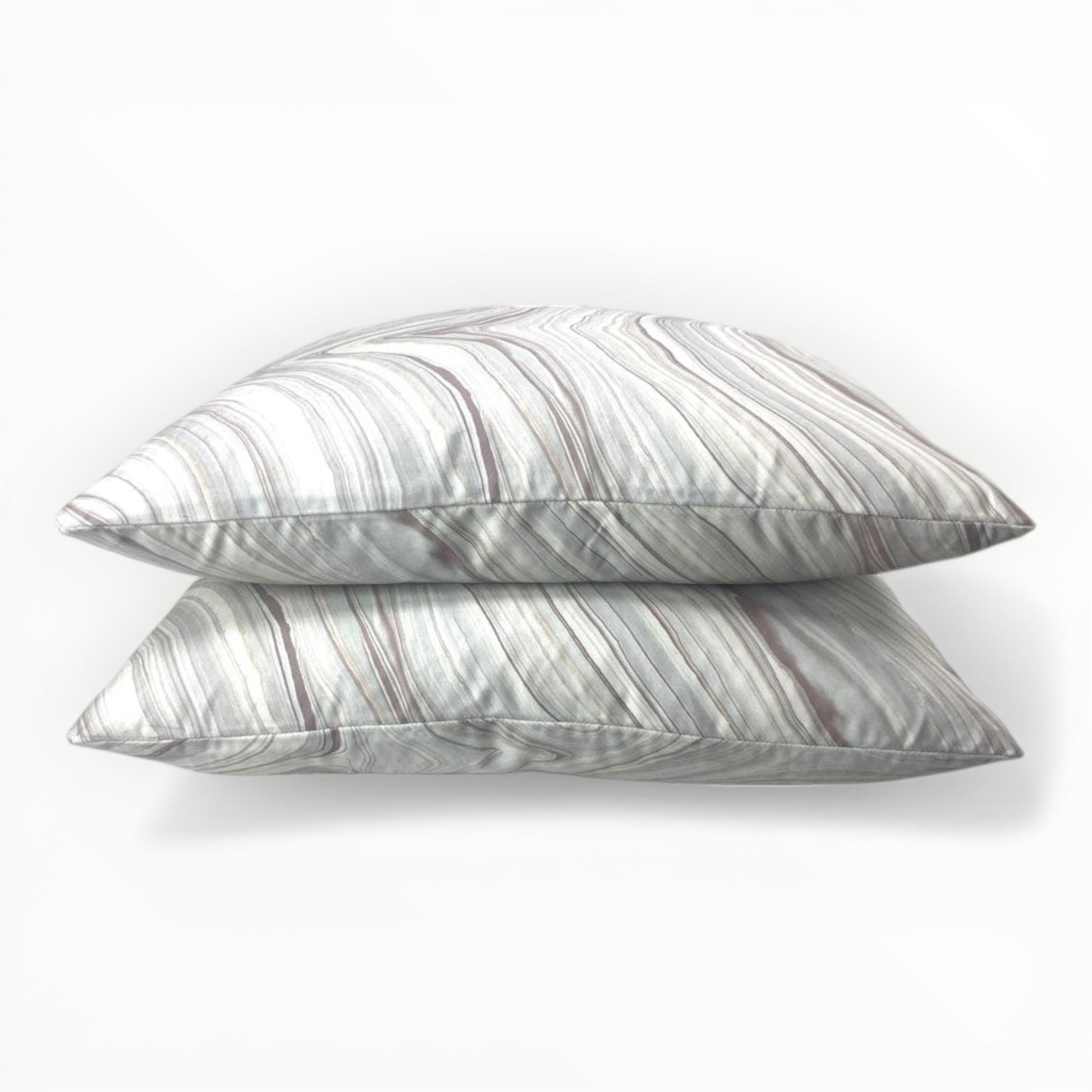 abstract mineral pattern throw pillow in soft gray and neutral tones