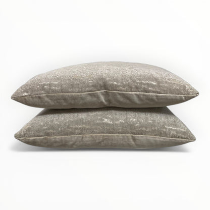 velvet fabric detail showing plush texture and subtle sheen in cloud tone