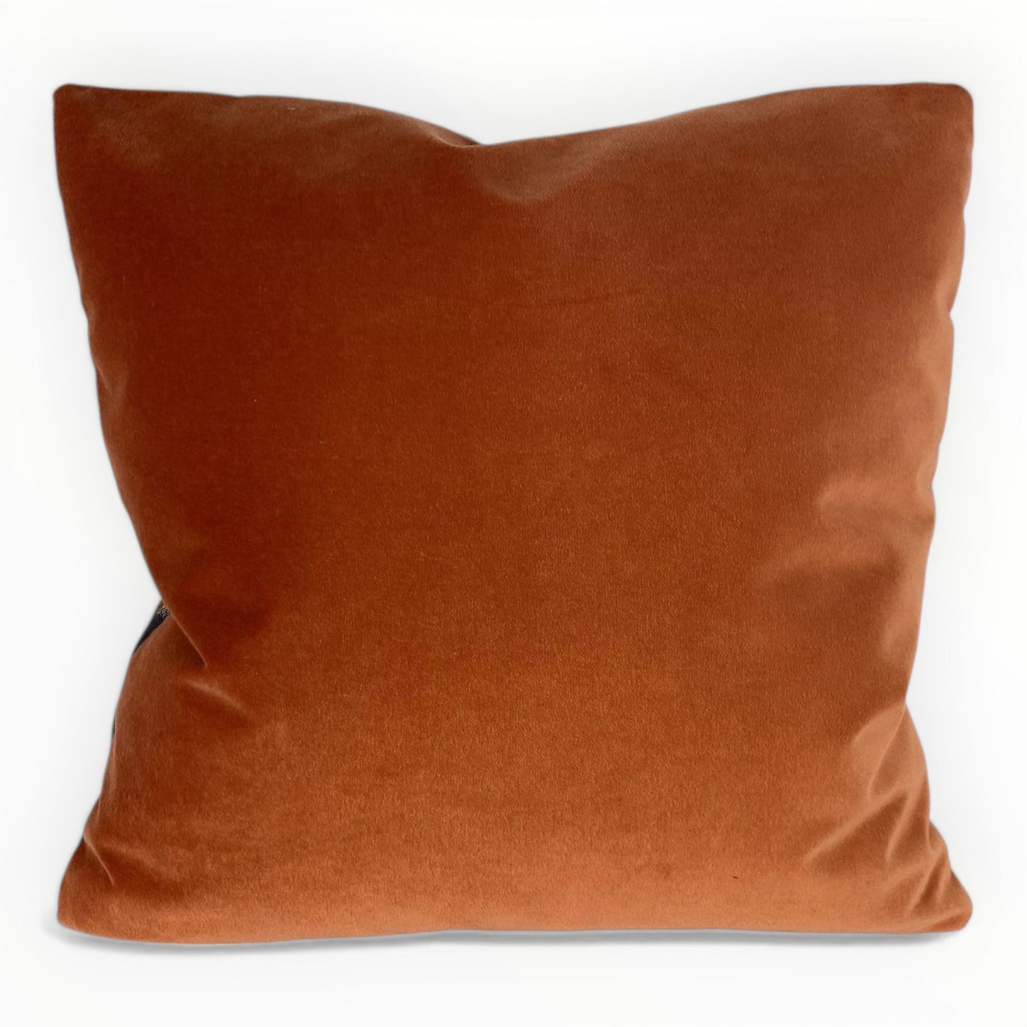 modern interior styled with patterned accent pillow