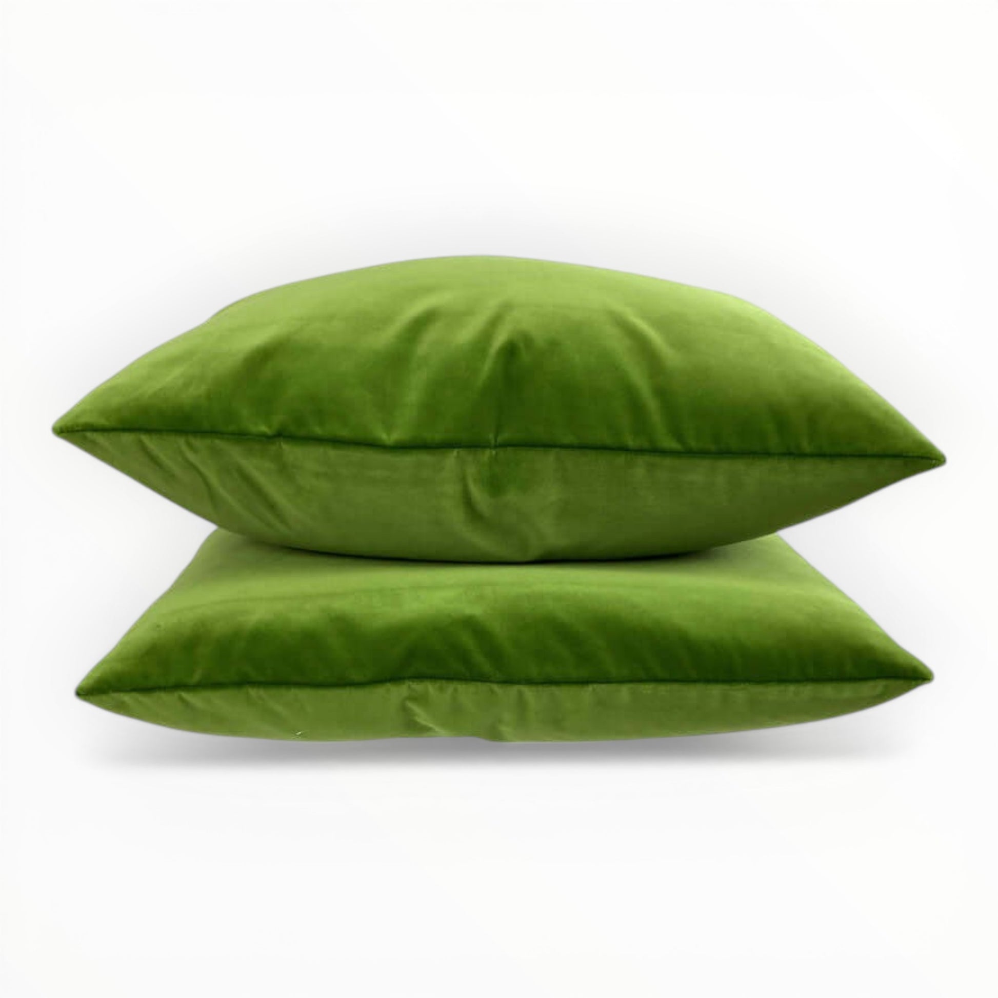 Decortex Glamour Velvet fabric detail in lime showing soft pile and light reflection