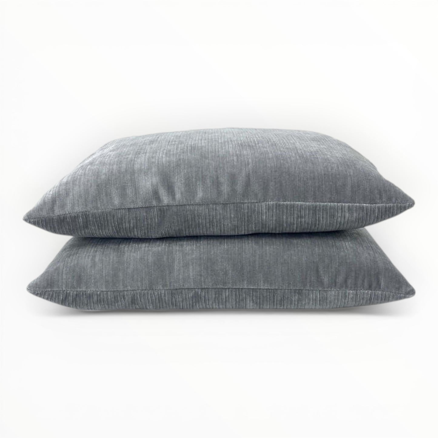 Decortex Electra steel gray velvet throw pillow covers