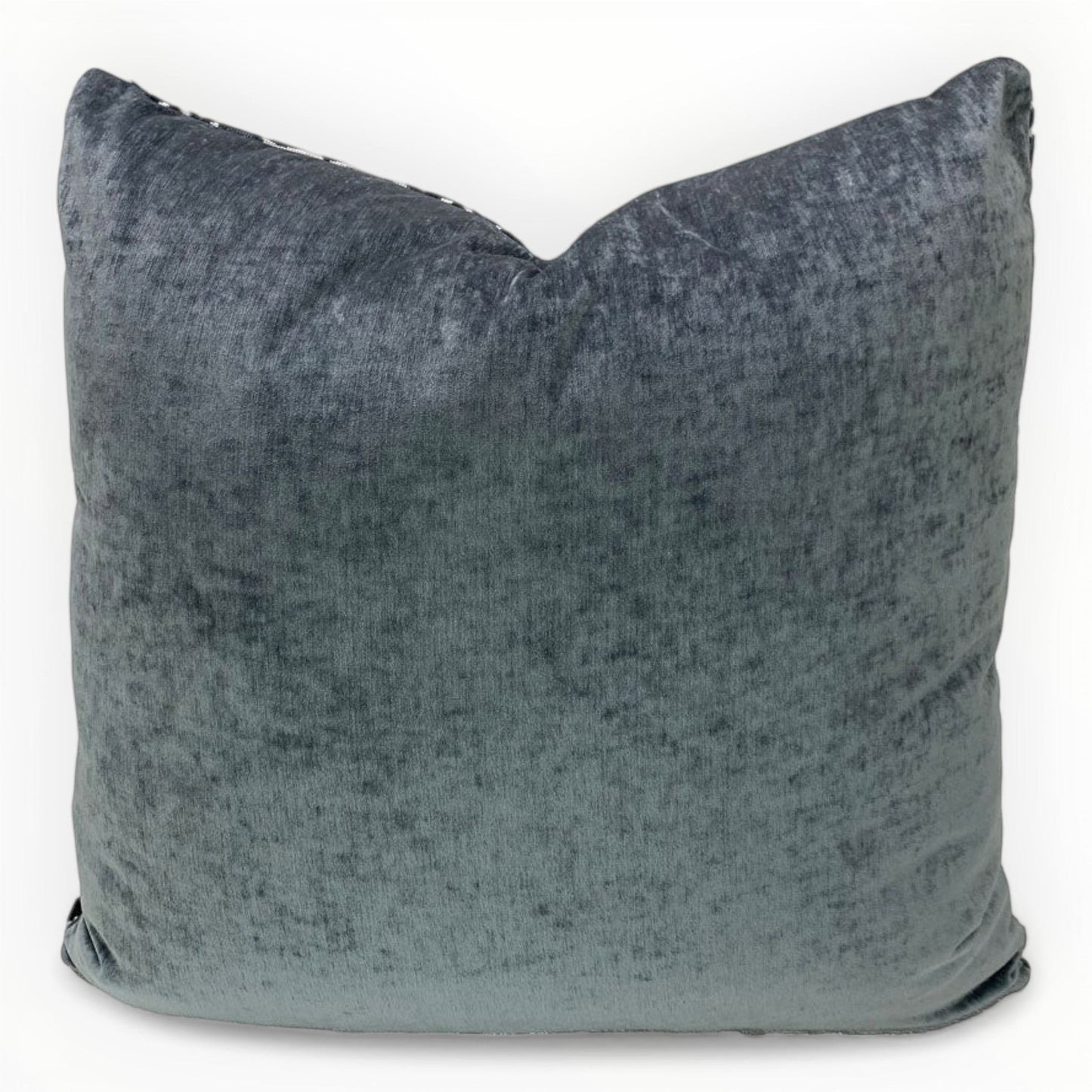 Back of Animal Print Pillows in Coordinating Velvet