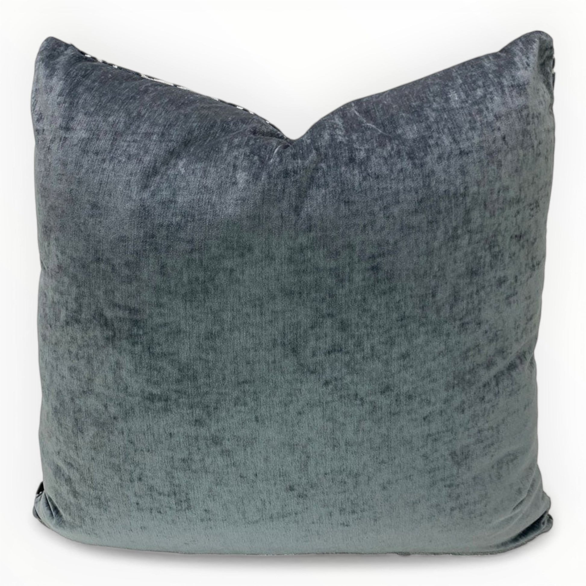 Back of Animal Print Pillows in Coordinating Velvet