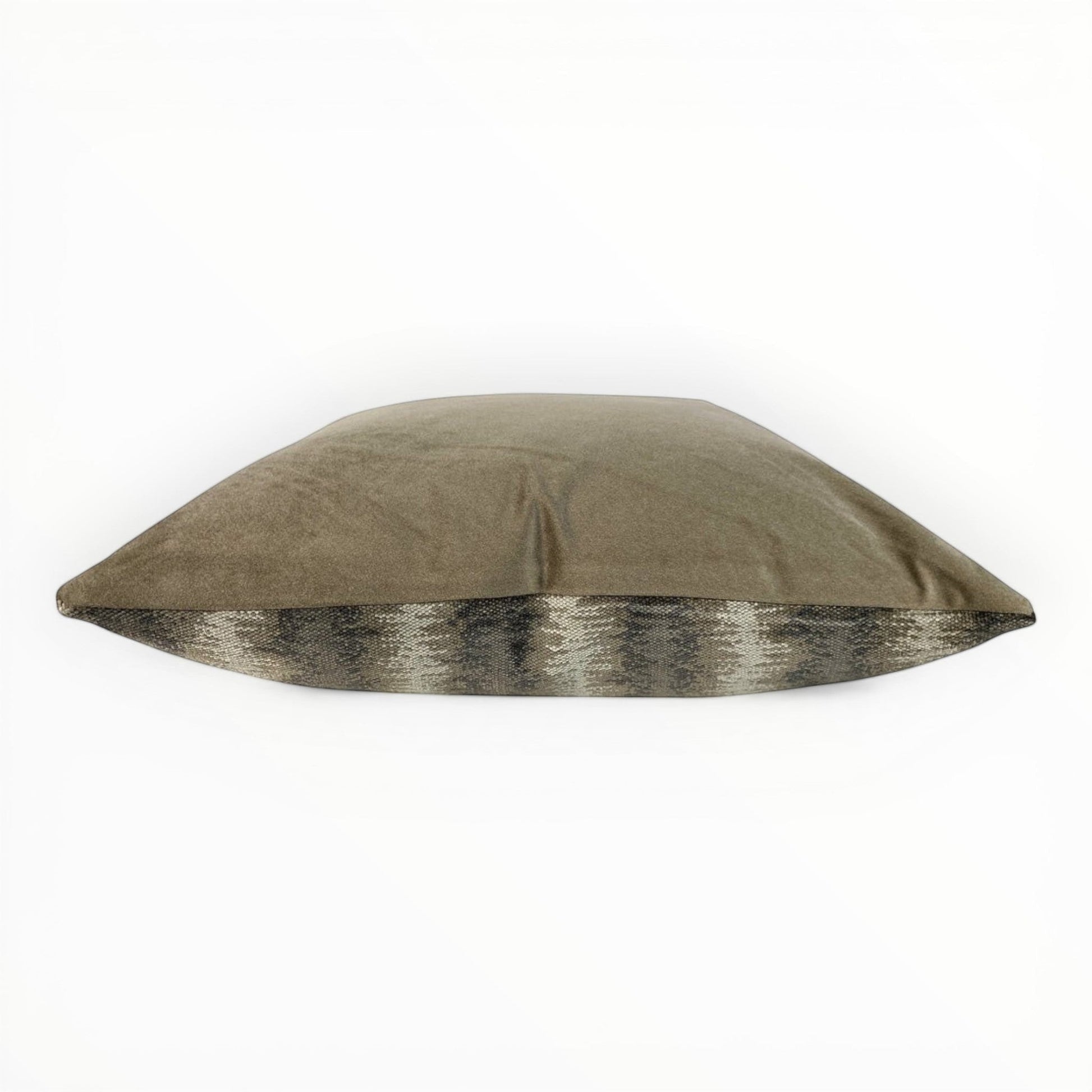 designer ikat chenille accent pillow in neutral tones