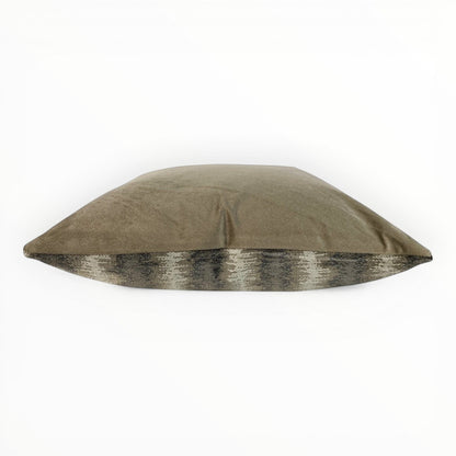 designer ikat chenille accent pillow in neutral tones