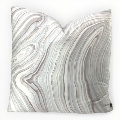 Eastern Accents Blake Mineral throw pillow cover on neutral sofa