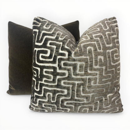 Ebb & Flo pairs well with Mohair pillows in Java