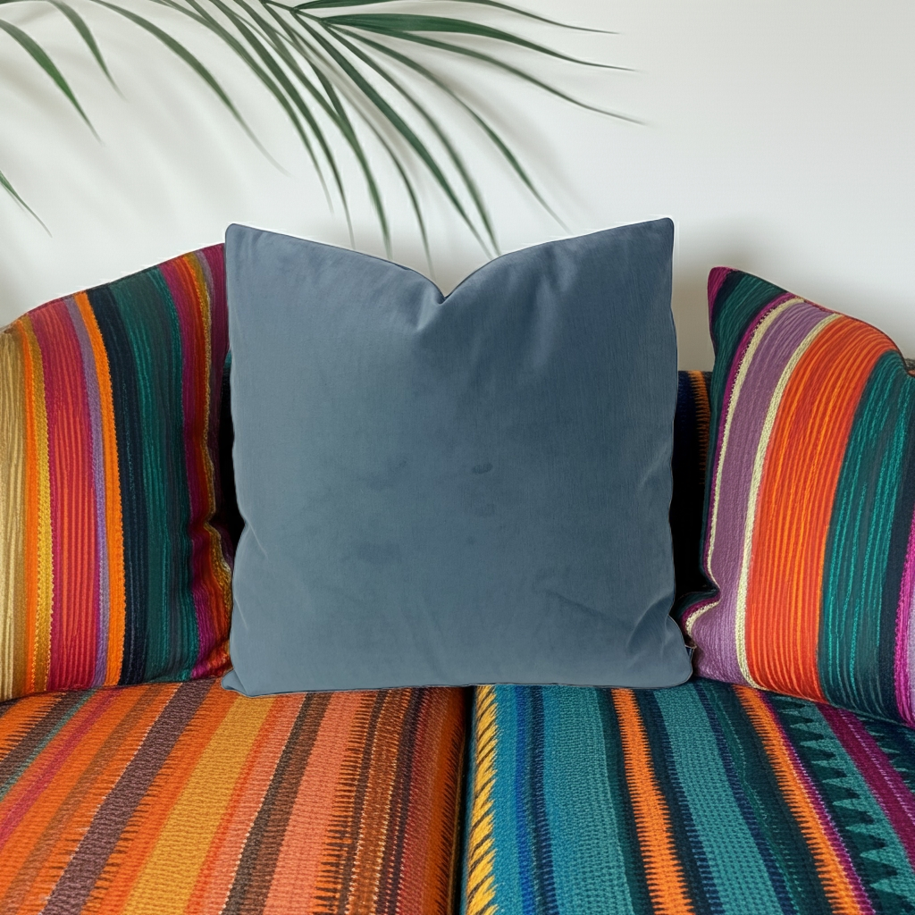 Barrow Ciabatta Blue Throw Pillows