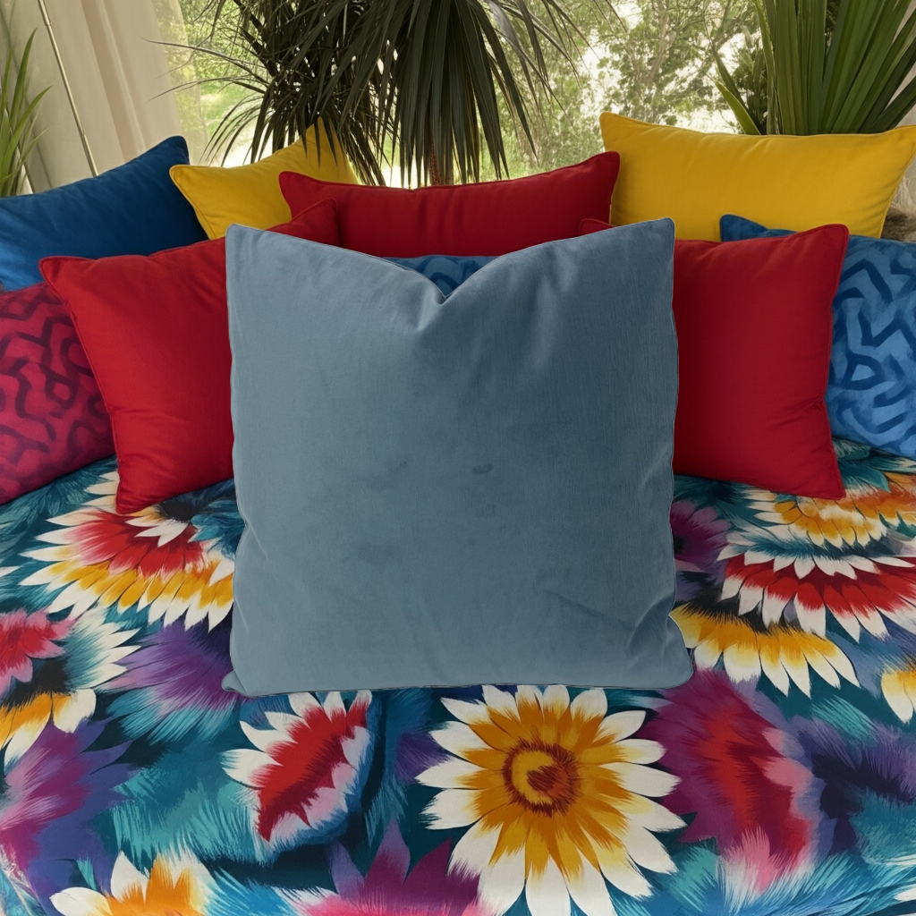Barrow Ciabatta Blue Throw Pillows