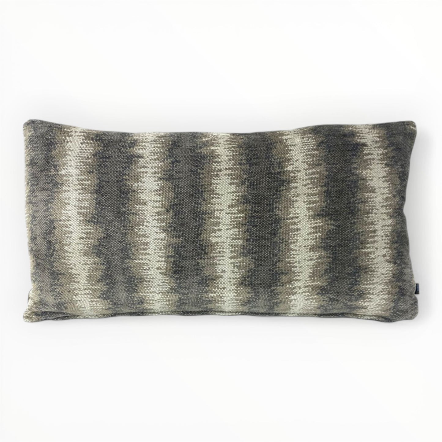 kravet couture canyon land iron throw pillow cover on neutral sofa