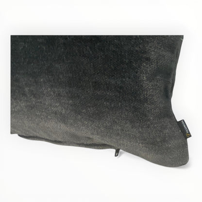 close up of mohair velvet fabric showing plush texture