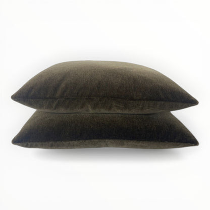 mohair velvet fabric detail showing plush texture and natural luster