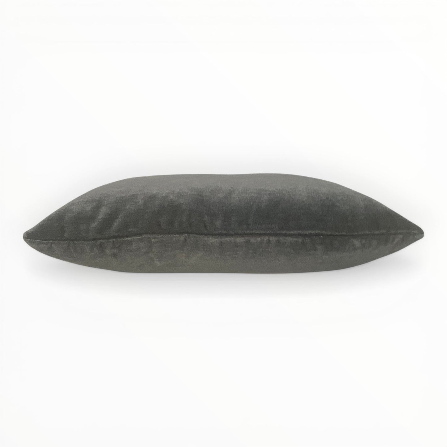 designer lumbar accent pillow in mohair velvet