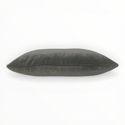 designer lumbar accent pillow in mohair velvet