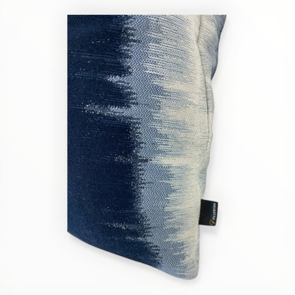 Morgan Banda Indigo pillow closeup