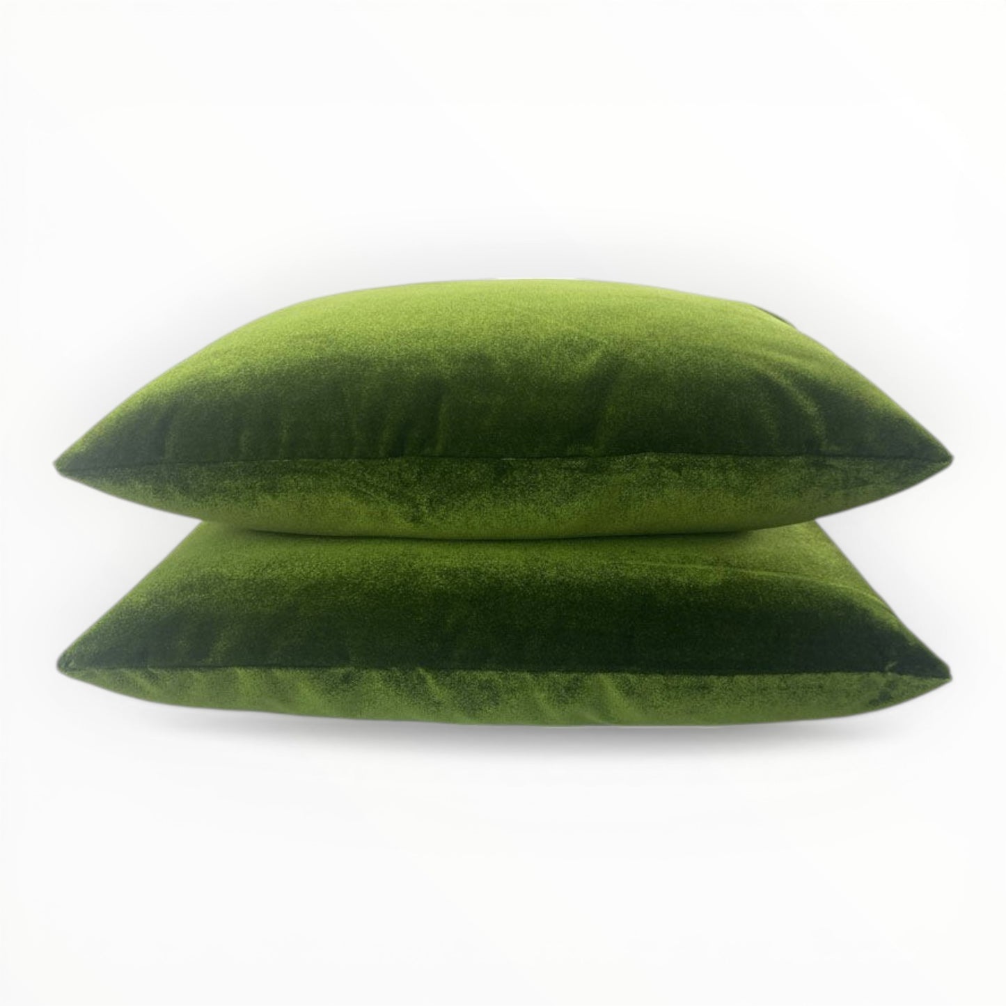 velvet fabric detail showing plush texture and subtle sheen in moss green