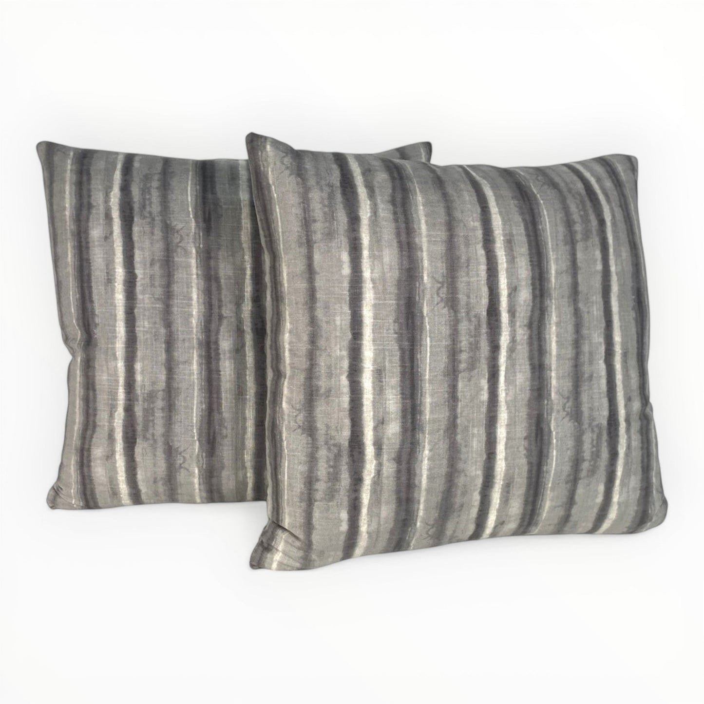 modern interior styled with taupe patterned pillow