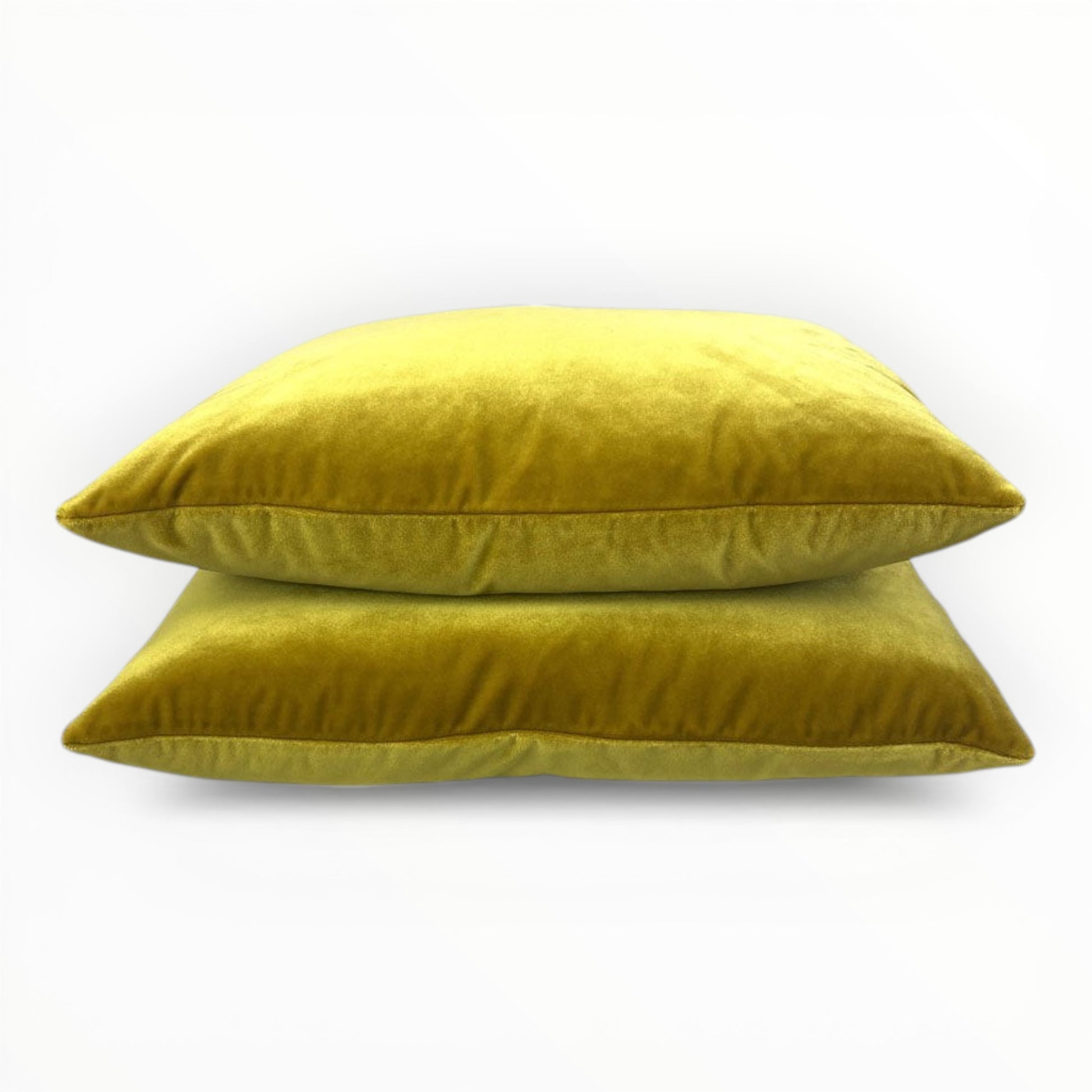 plush gold velvet throw pillow with soft texture and warm tone