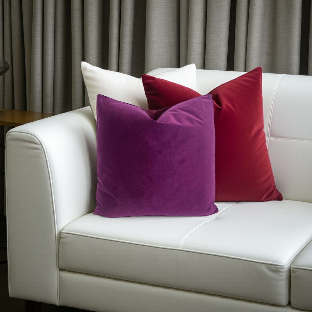 Velvet Formerly Known as Purple Throw Pillows