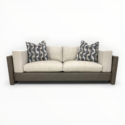 Robert Allen Lagan throw pillows shown on modern neutral sofa