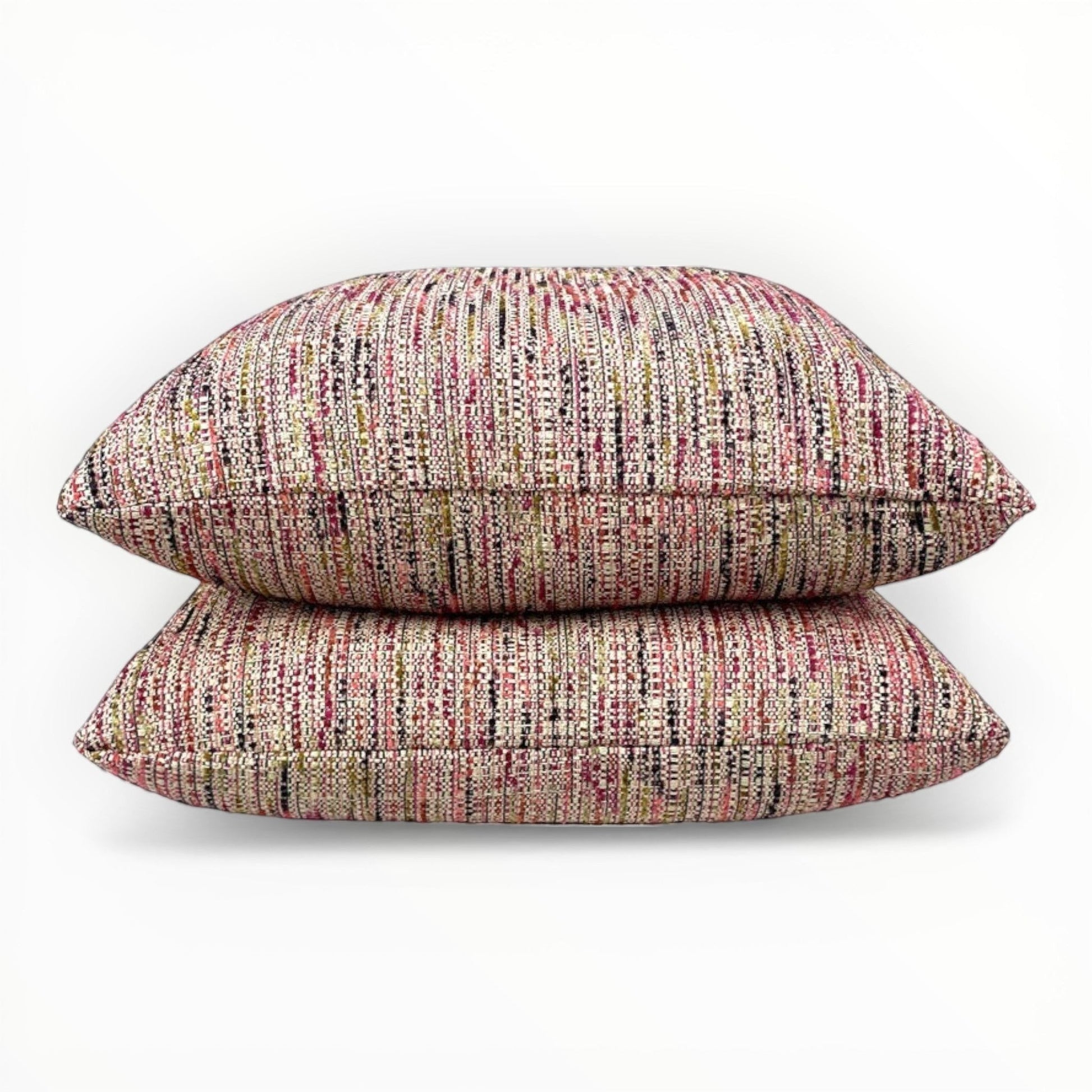 woven fabric detail showing multi-tone tweed texture