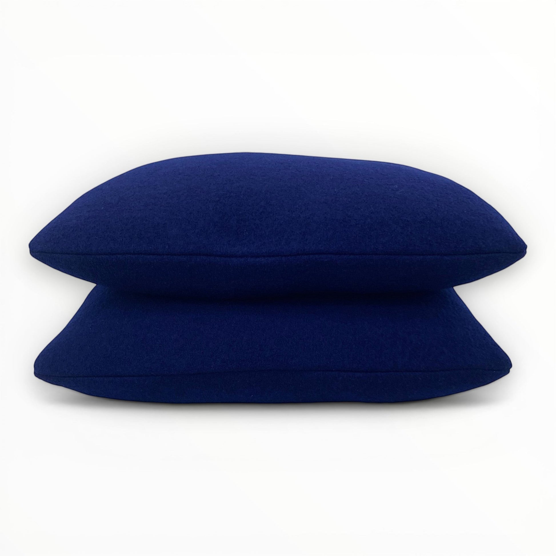 deep blue textured designer accent pillow